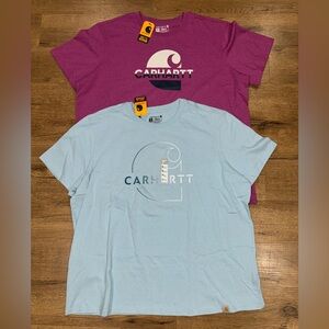 NWT Carhartt Women’s Loose Fit T-Shirt Bundle (2) Size: XXL (2XL)